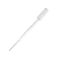 Klar 3 ml plastpipette, 16 cm lang med 0,5 ml skala for nøyaktig dosering.