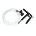 Pluto Beer Gun i svart nylon med slangesett og ball lock kobling for øltapping.