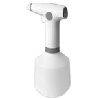 Hvit elektrisk Power Sprayer 1 liter med grå detaljer og justerbart munnstykke.