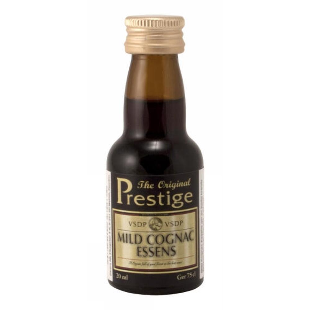 Prestige Mild Fransk VSOP Cognac essens 20 ml flaske med gyllen kork.