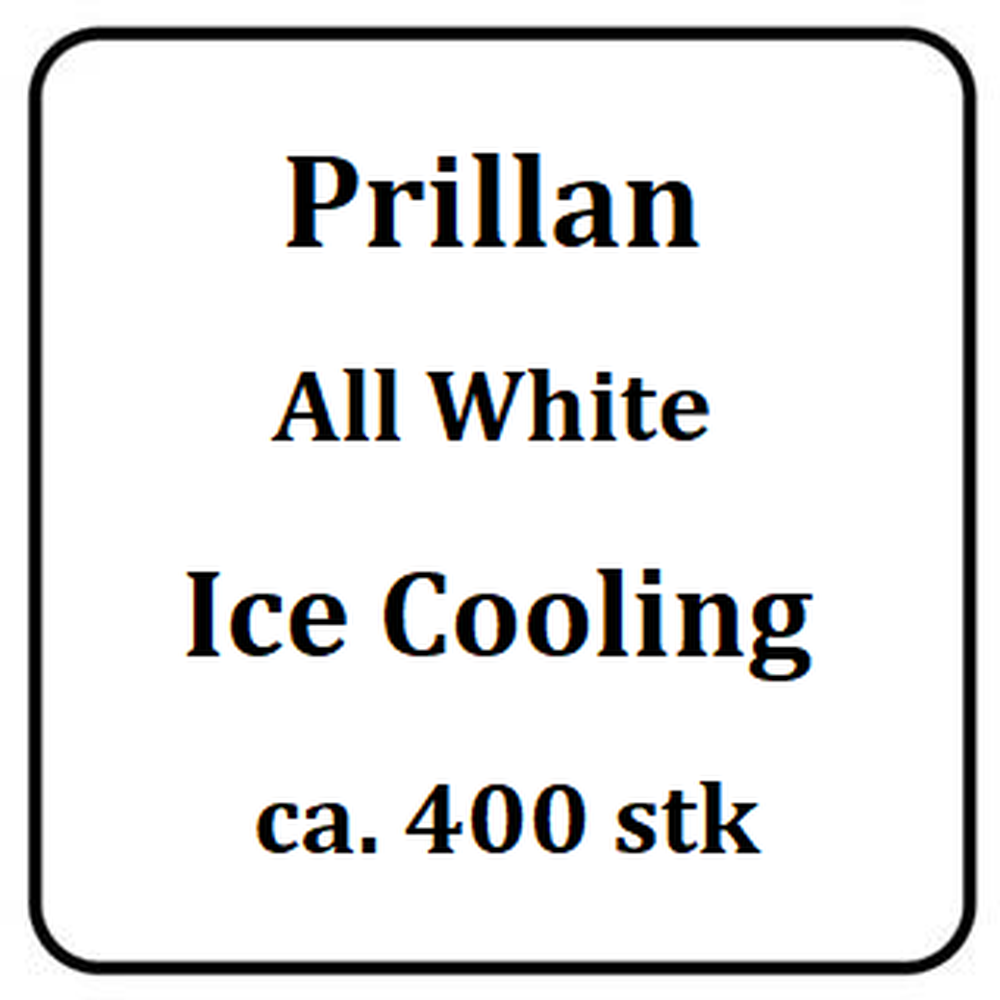 Prillan All White Ice Cooling snus, ca. 400 porsjoner – hjemmebrygg