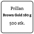 Prillan Brown Gold 180 g porsjonssnus, 500 stk. – gjør det selv