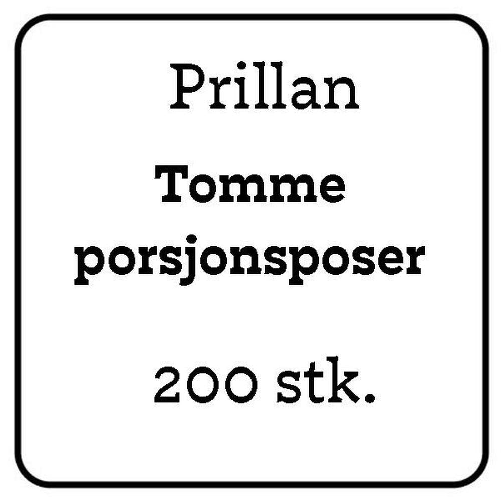 Prillan Tomme porsjonsposer, 200 stk.