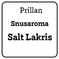 Prillan Snusaroma Salt Lakris 25ml flaske for hjemmebrygg.