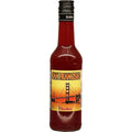 Glassflaske 35cl med san fransico drinkmiks , rød farge  sort kapsel 