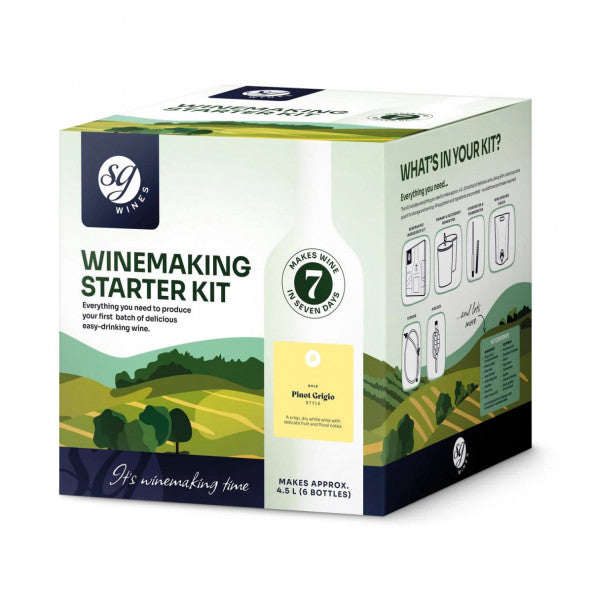 Pinot Grigio Startsett til Vinlaging – 4,5 L (6 flasker) – SG Wines