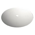 Sølvfarget perforert bunnplate i metall for Grainfather G30 meskekurv, rund med senterhull.