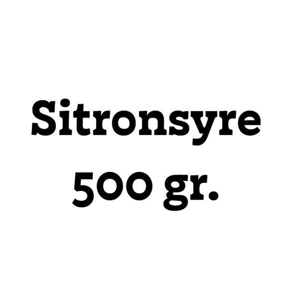 Sitronsyre 500 gr. – hjemmebrygg