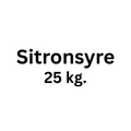 Sitronsyre 25 kg.