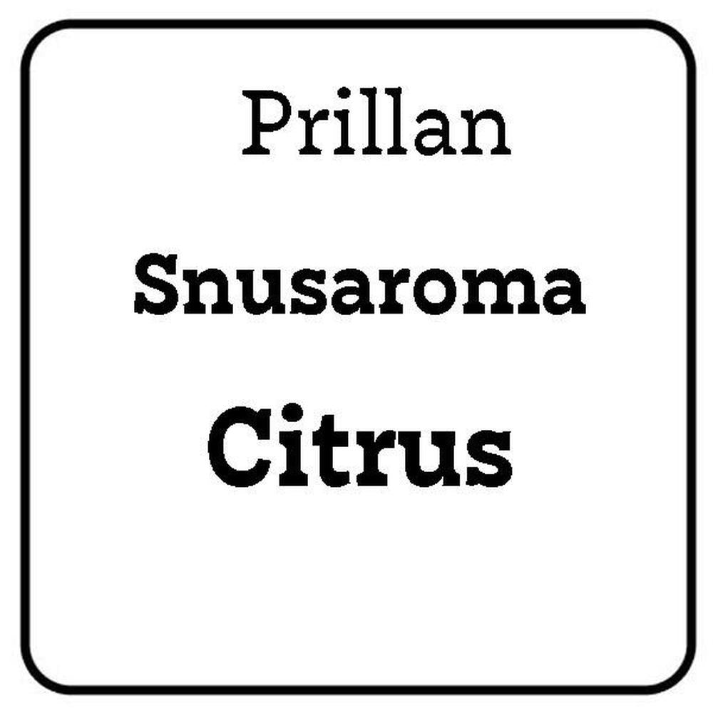 Prillan Snusaroma Citrus 25ml – frisk sitrusaroma for hjemmelaget snus.