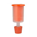 Speidel gjærlås med oransje gummipropp, konisk Ø44/36 mm, for gjæringstanker.