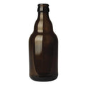 Brun Steinie glassflaske 33 cl, klassisk ølflaske for hjemmebrygging.