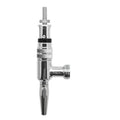 Stoutkran SS 304 i polert rustfritt stål med flow control for øltapping.