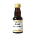 Strands Rum Razzberry essens i liten brun flaske med gullkork.