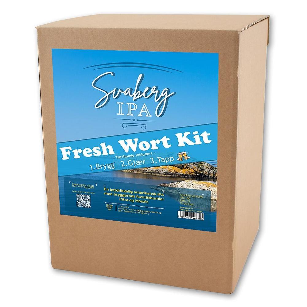 Svaberg IPA Fresh Wort Kit for 20L øl, med Citra og Mosaic humle.