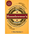 The Homebrewer's Journal av Drew Beechum, bryggedagbok med ører av korn på gul bakgrunn.
