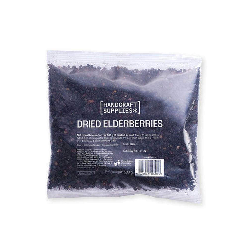 Tørkede hyllebær 500 g – hjemmebrygg