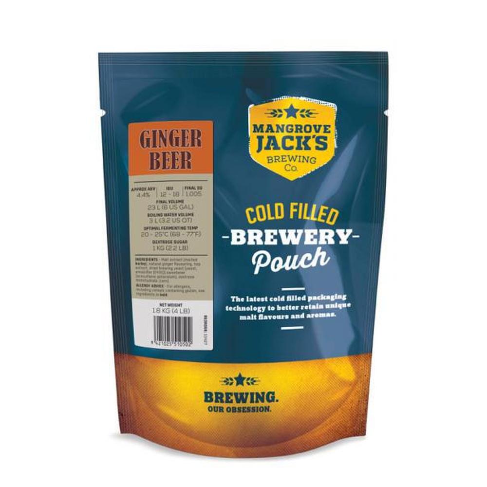 Mangrove Jack's Ginger Beer bryggesett 1,8 kg – hjemmebrygg