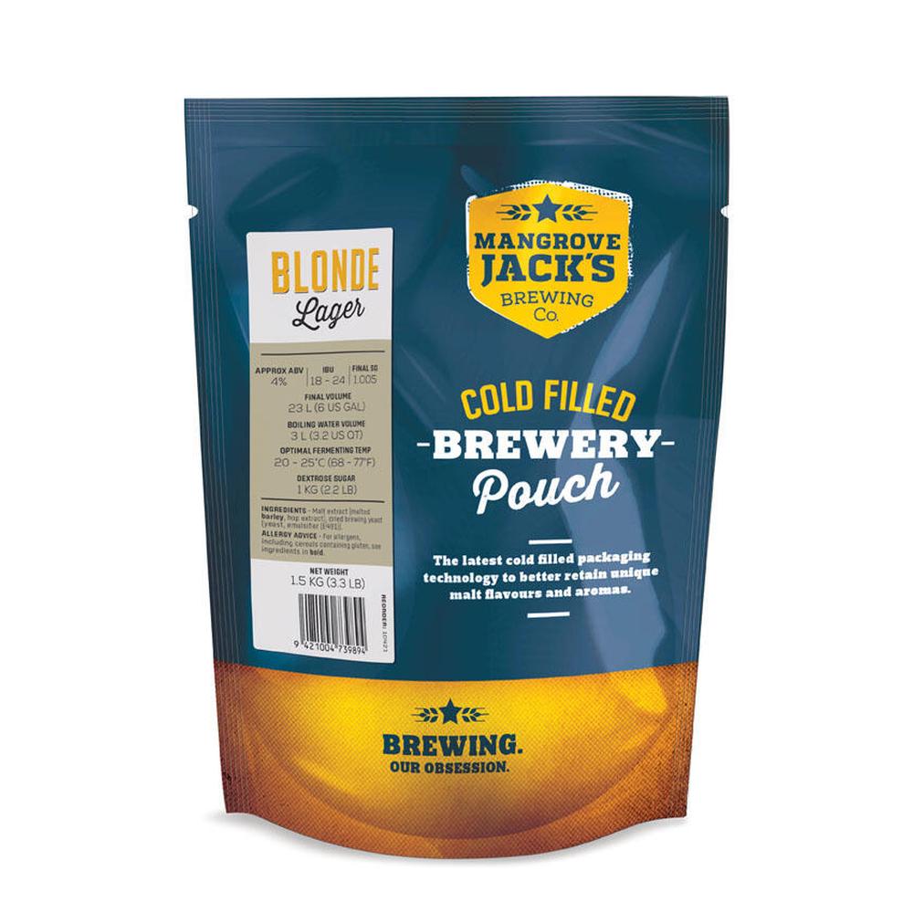 Mangrove Jack's Blonde Lager bryggesett 1,5 kg – hjemmebrygg