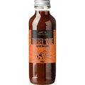 Traeger 'Que Classic BBQ Sauce 440ml flaske med oransje etikett og griselogo.