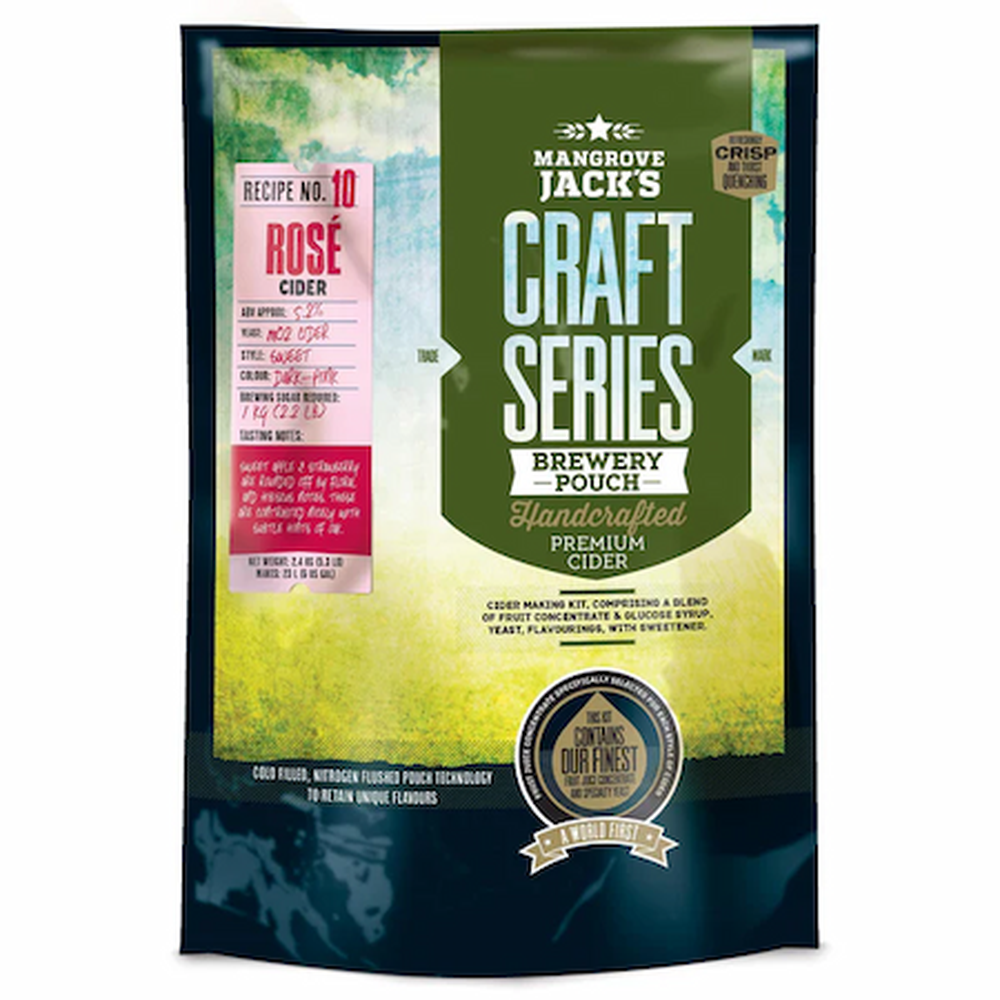 Mangrove Jack's Rose Cider ekstraktsett 2,4 kg – hjemmebrygg