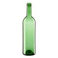 Grønn Bordeaux vinflaske i glass, 0,75 L, for hjemmevinproduksjon.