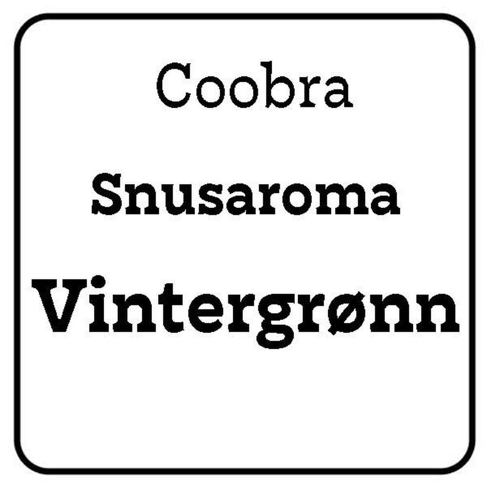 Coobra Snusaroma Vintergrønn 25ml.