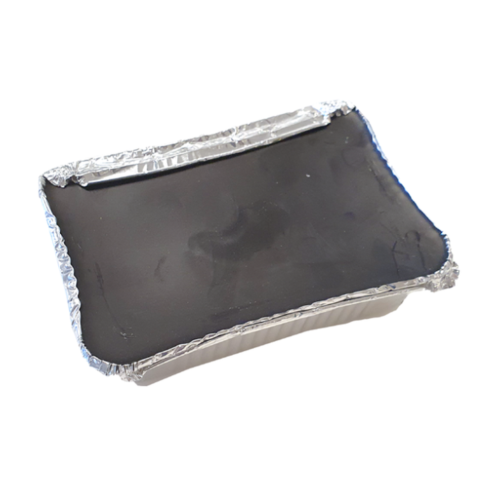 Sort flaskeforseglingsvoks 0,5 kg i aluminiumsform for hjemmebrygg