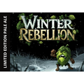 Winter Rebellion Pale Ale ølsett med illustrasjon av en sint humlekar i snølandskap.