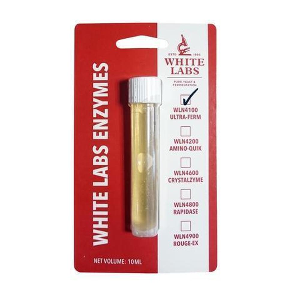 White Labs WLE4100 Ultra-Ferm 10 ml amyloglucosidase enzym for ølbrygging.